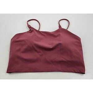 Nine Bull Bralette Sports Bra Spaghetti Strap Mauve Color Sz XL